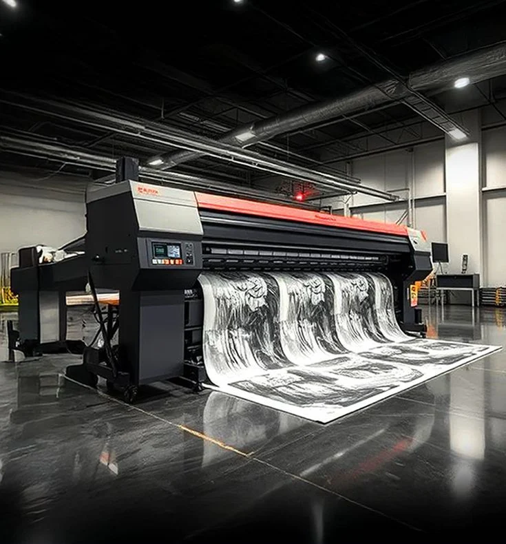 Print bigger and sharper. UV flatbed printer producing precision signage graphics